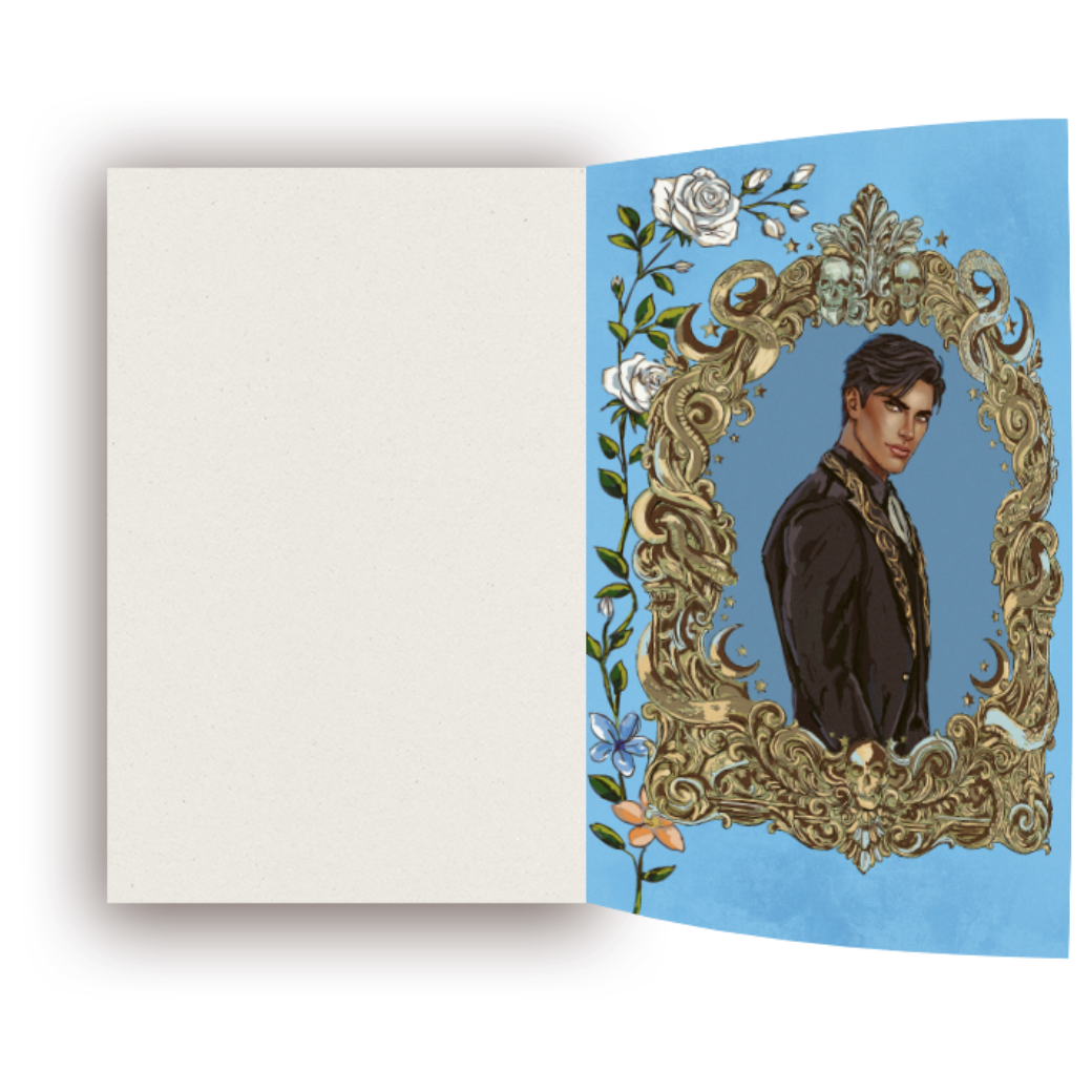 Kingdom of the Feared inside cover printing character art - back